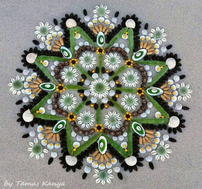 Land Art Mandala Compositions By Tamas Kanya