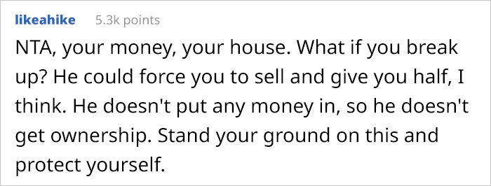 “He Hasn’t Talked To Me For 3 Days Now”: Boyfriend Upset His Name Won’t Be On House His GF Is Buying For Them “He Hasn’t Talked To Me For 3 Days Now”: Boyfriend Upset His Name Won’t Be On House His GF Is Buying For Them