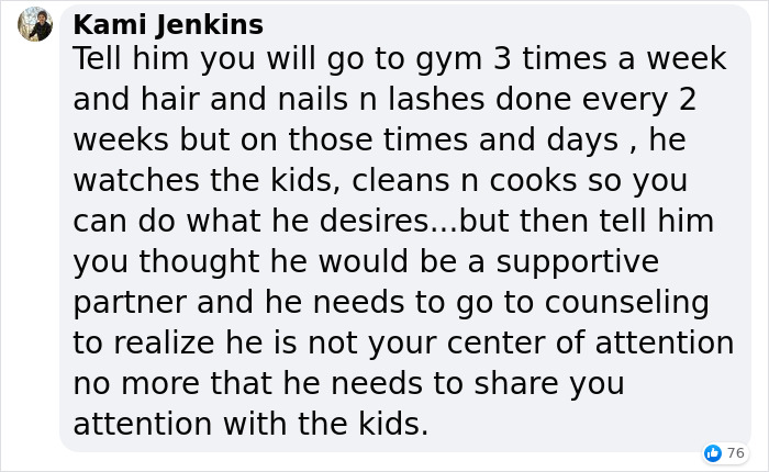 Husband Claims Wife 'Massively' Let Herself Go After Giving Birth, She Asks The Internet What To Do Husband Claims Wife 'Massively' Let Herself Go After Giving Birth, She Asks The Internet What To Do