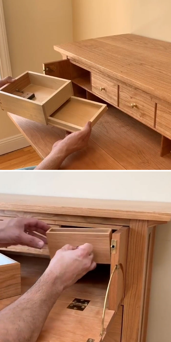 These Are Some Pretty Slick Secret Compartments On This Desk
