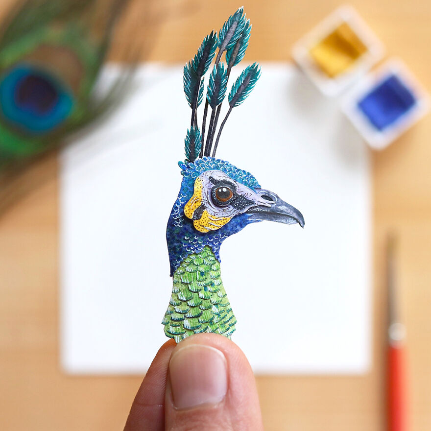 I Created Miniature Paper Cut Artworks Every Day For 1000 Days To Create Awareness About Wildlife I Created Miniature Paper Cut Artworks Every Day For 1000 Days To Create Awareness About Wildlife