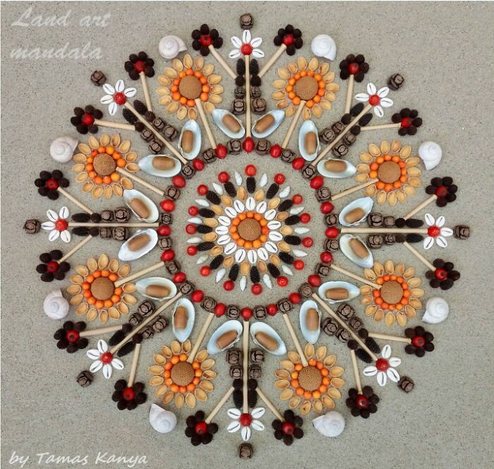 Land Art Mandala Compositions By Tamas Kanya
