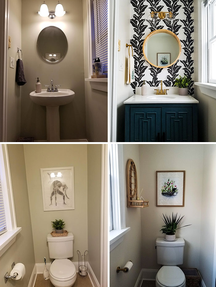 I Recently Made Over Our Powder Room!