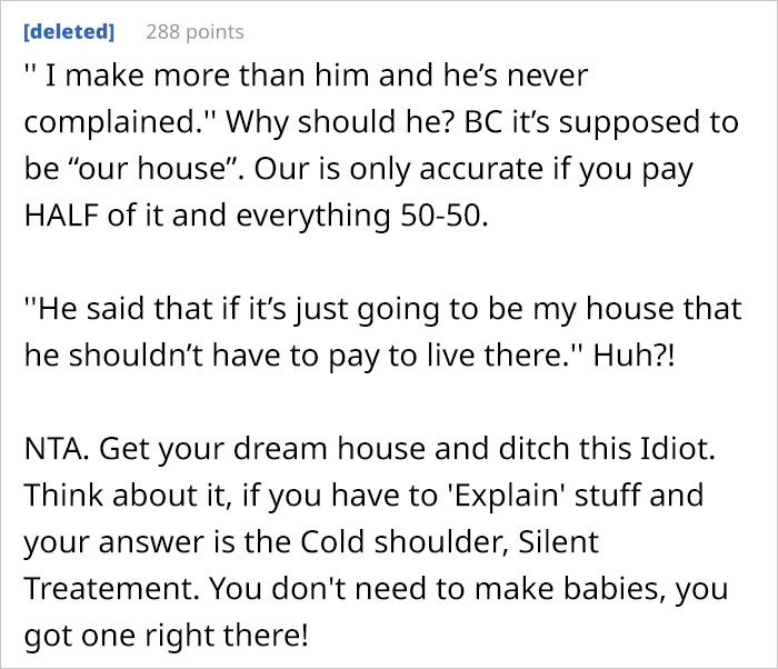 “He Hasn’t Talked To Me For 3 Days Now”: Boyfriend Upset His Name Won’t Be On House His GF Is Buying For Them “He Hasn’t Talked To Me For 3 Days Now”: Boyfriend Upset His Name Won’t Be On House His GF Is Buying For Them