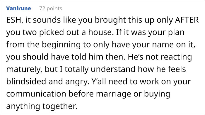 “He Hasn’t Talked To Me For 3 Days Now”: Boyfriend Upset His Name Won’t Be On House His GF Is Buying For Them “He Hasn’t Talked To Me For 3 Days Now”: Boyfriend Upset His Name Won’t Be On House His GF Is Buying For Them