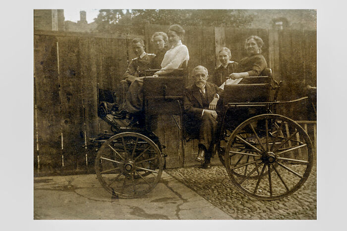1897 - My Great Grandfather (Far Left), His Sister (My Great Aunt), His Wife (My Great Grandmother), My Great-Great Grandfather, His Sister-In-Law (My Great-Great-Great Aunt), My Great-Great Grandmother, Probably In Regensburg