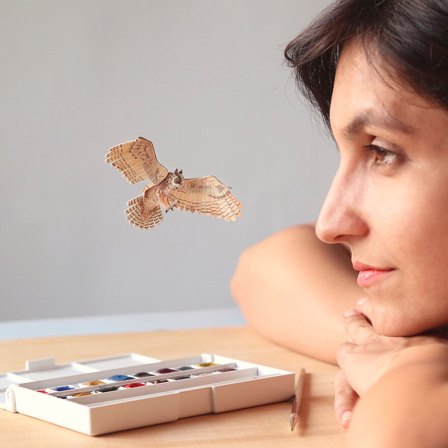 I Created Miniature Paper Cut Artworks Every Day For 1000 Days To Create Awareness About Wildlife I Created Miniature Paper Cut Artworks Every Day For 1000 Days To Create Awareness About Wildlife