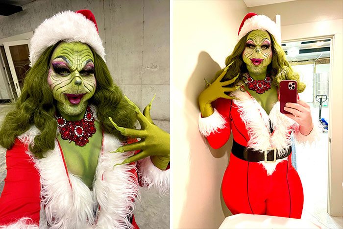 Was Told I Should Post My Drag Grinch Look Here