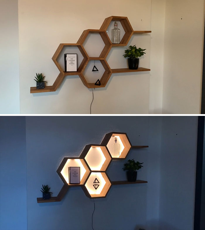 Honeycomb Shelf With A Twist