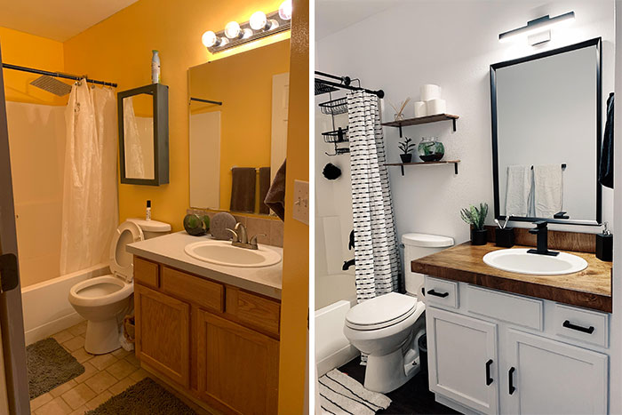 Small Bathroom Remodel. Before & After