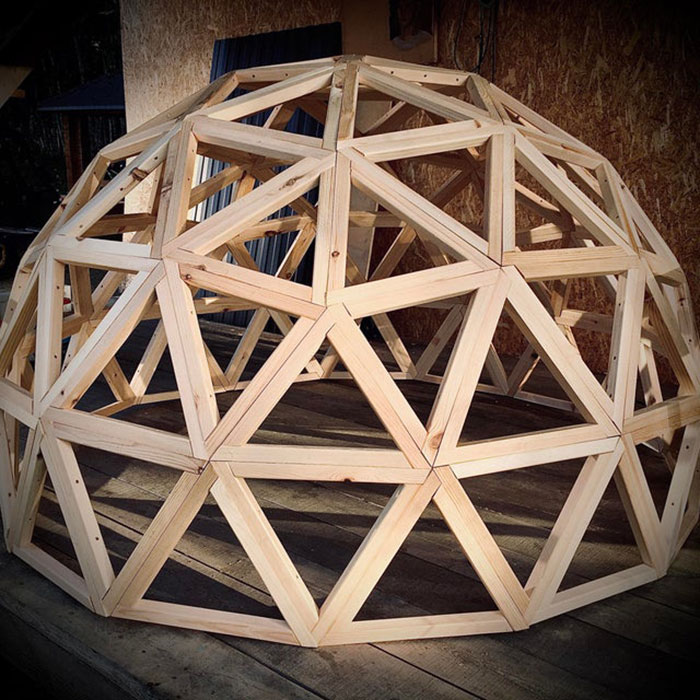 Some Years Ago Made A Hub-Less Wooden Geodesic Dome For My Son’s Kindergarten