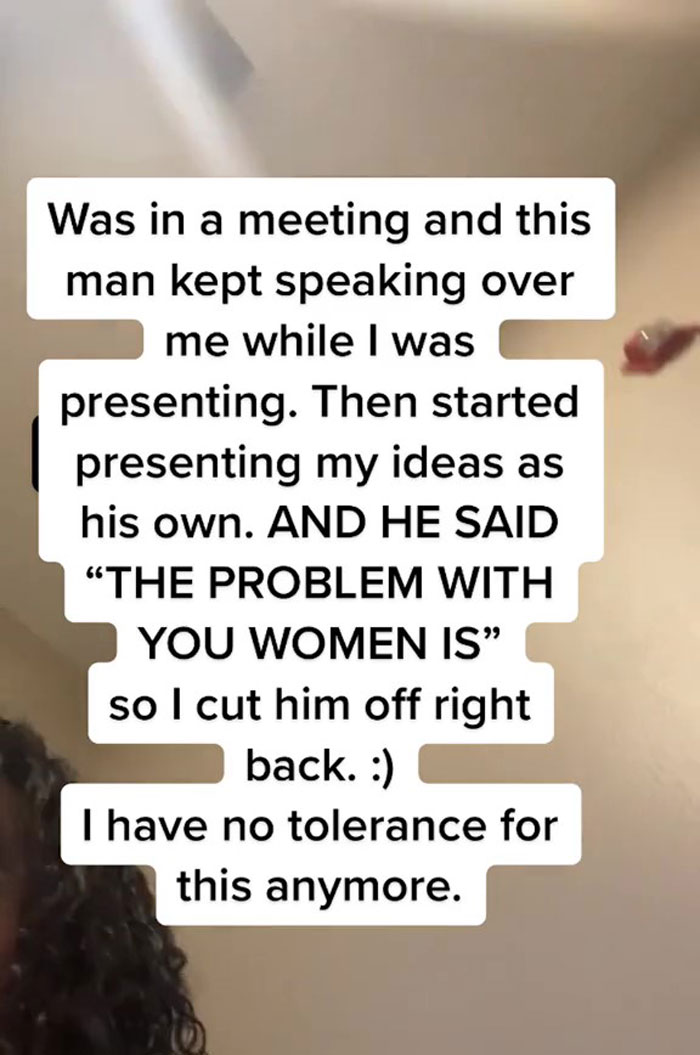 People online praise this young woman who went viral for telling how she shut down a man who kept interrupting her during a meeting