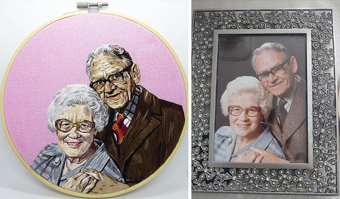 Stitched My Great-Grandparents