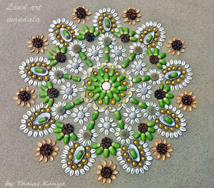 Land Art Mandala Compositions By Tamas Kanya