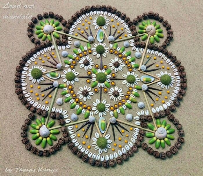 Land Art Mandala Compositions By Tamas Kanya