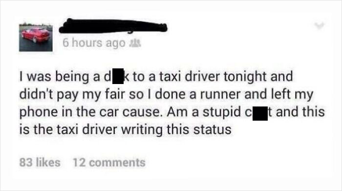 Busted Not Paying For Your Taxi!