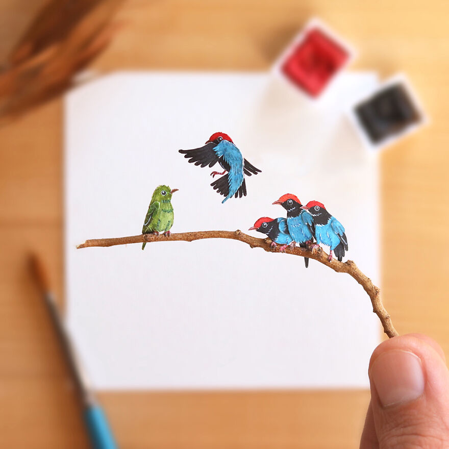 I Created Miniature Paper Cut Artworks Every Day For 1000 Days To Create Awareness About Wildlife