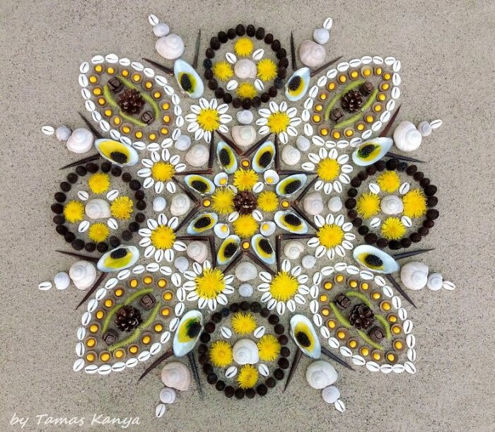 Land Art Mandala Compositions By Tamas Kanya