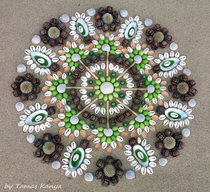 Land Art Mandala Compositions By Tamas Kanya