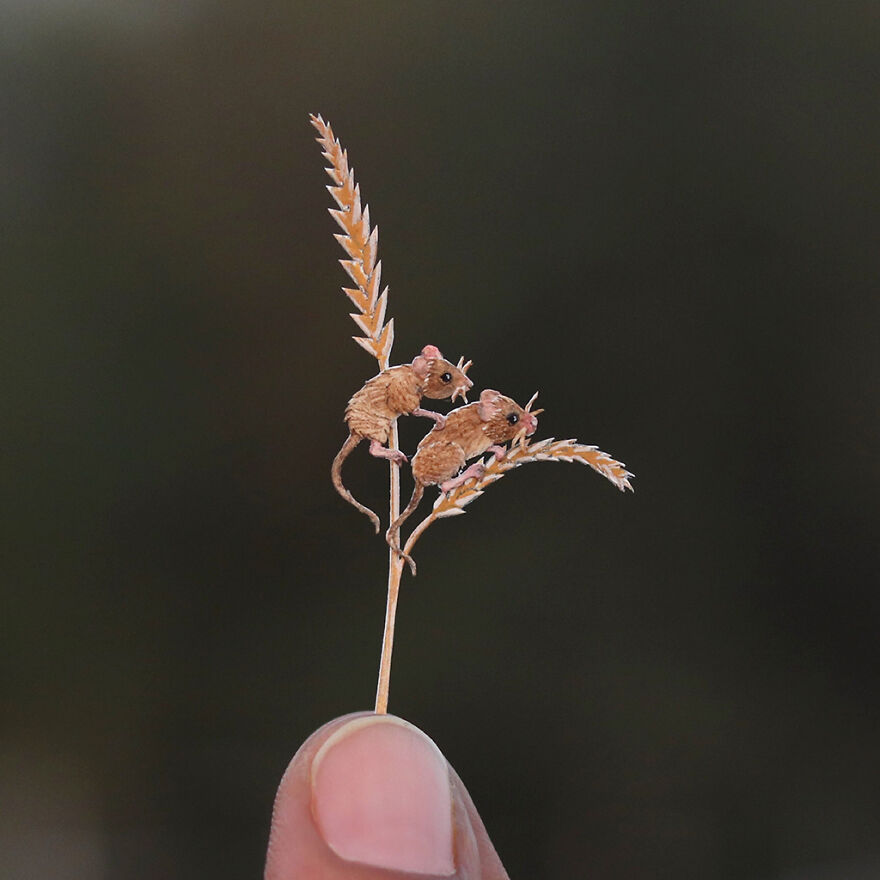 I Created Miniature Paper Cut Artworks Every Day For 1000 Days To Create Awareness About Wildlife I Created Miniature Paper Cut Artworks Every Day For 1000 Days To Create Awareness About Wildlife