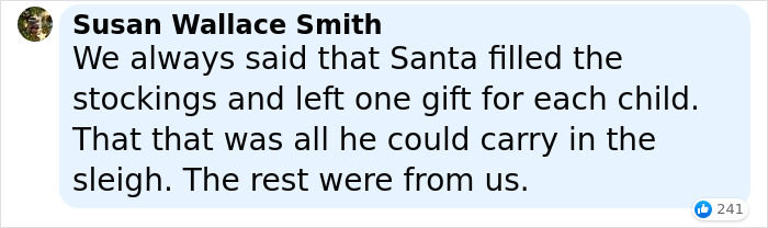 Mom Gets Called Out For Telling Kids Some Gifts Aren't From Santa, Inspires Other Parents Share Their Gifting Tactics Mom Gets Called Out For Telling Kids Some Gifts Aren't From Santa, Inspires Other Parents Share Their Gifting Tactics