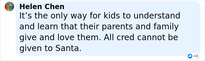 Mom Gets Called Out For Telling Kids Some Gifts Aren't From Santa, Inspires Other Parents Share Their Gifting Tactics Mom Gets Called Out For Telling Kids Some Gifts Aren't From Santa, Inspires Other Parents Share Their Gifting Tactics