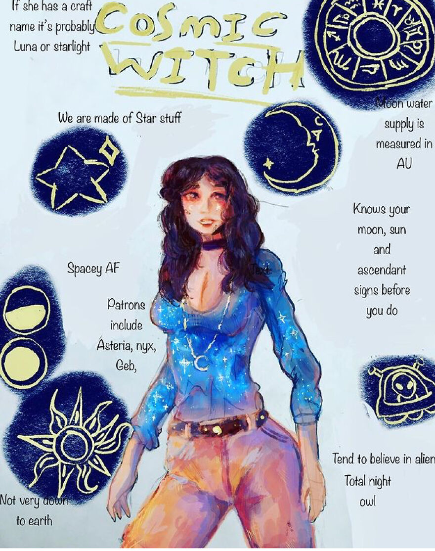 Self Taught Teen Artist Is Illustrating Witchcraft And Friends