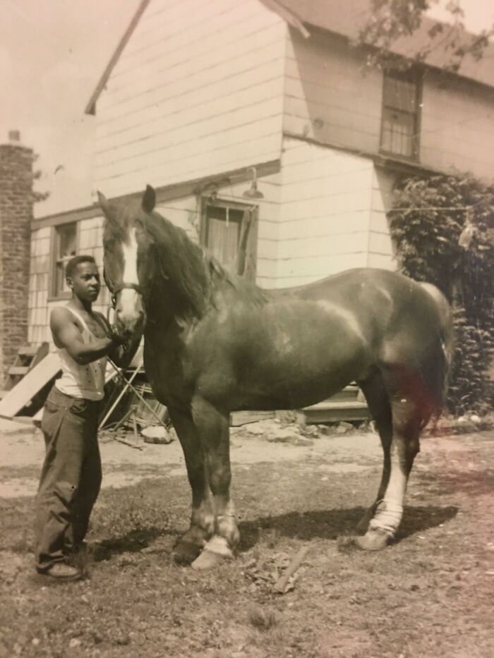 My Grandfather And His Horse, Ruby. 1940’s