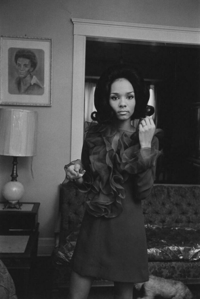 Young Woman Dressed For An Evening Out, Detroit, 1968