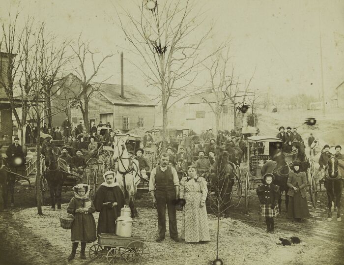 When The Whole Town Poses For A Photograph.... (Pa, USA) (~1895)