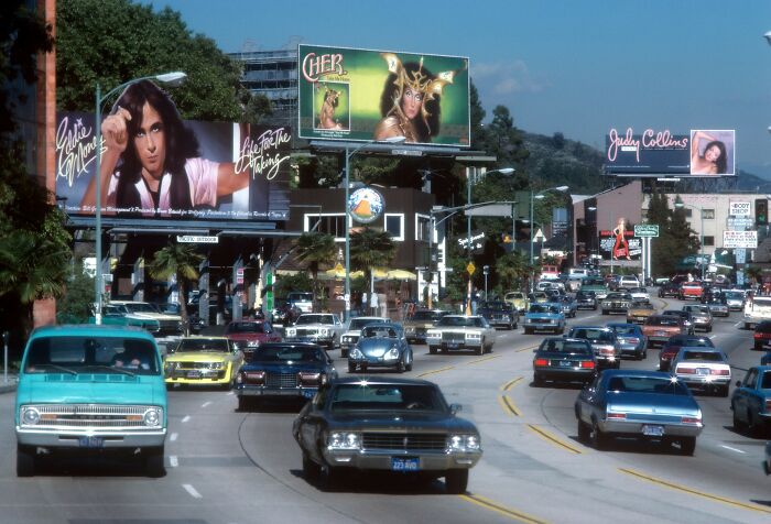 Traffic On The Sunset Strip, Los Angeles - 1979