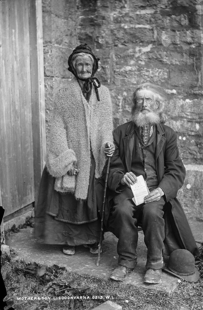 Mother And Son. Lisdoonvarna, Ireland C. 1890