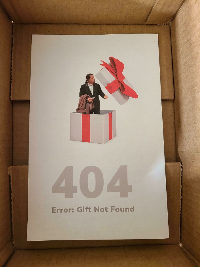 One Of My Husband's Gifts Wasn't Going To Ship On Time So I Improvised On The Delivery
