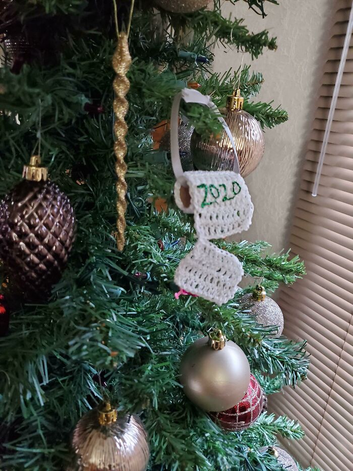 Handmade Tree Ornament We Were Gifted, Perfect Way To Commemorate 2020