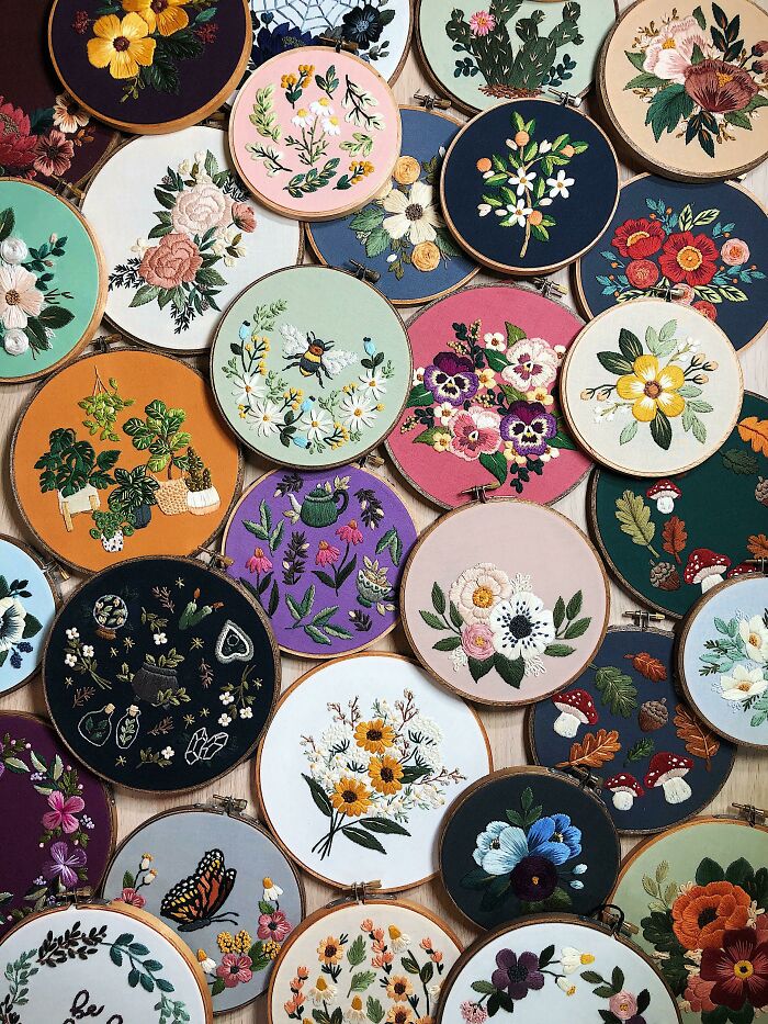 Almost 4 Years Of Embroidery In One Photo!