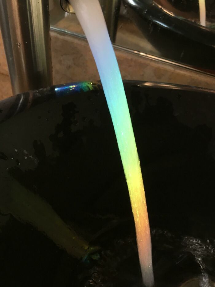 A Rainbow Hit My Sink At Just The Right Angle