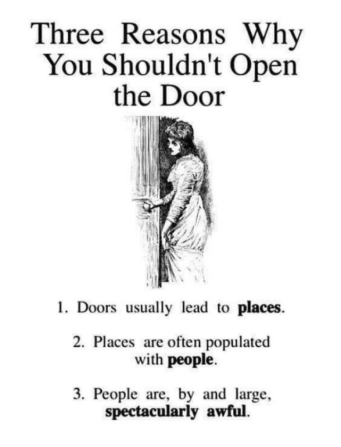3 Reasons Why You Shouldn’t Open The Door
