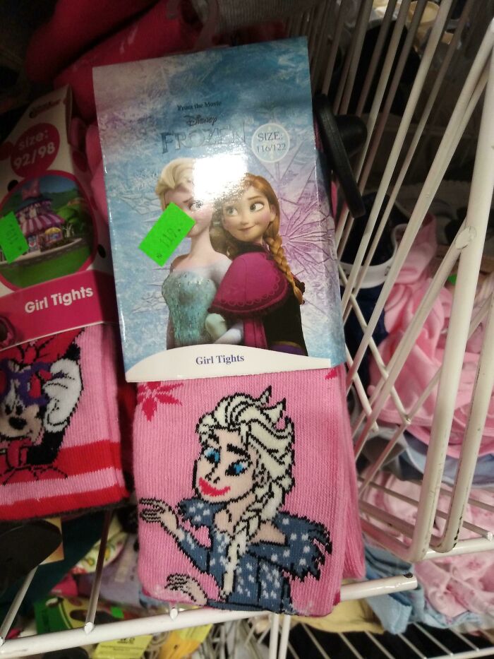 The Picture Of Elsa On This Socks