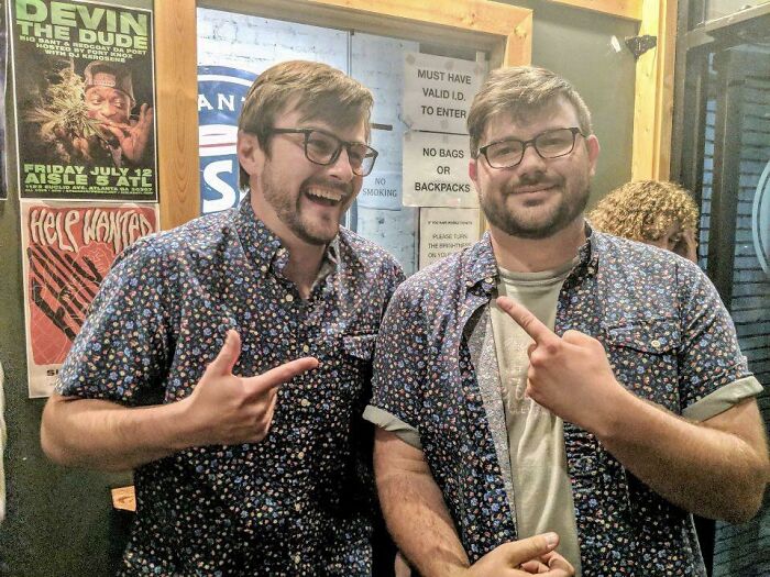 Met My Doppelgänger (Right) At A Concert. Even Had On The Same Shoes