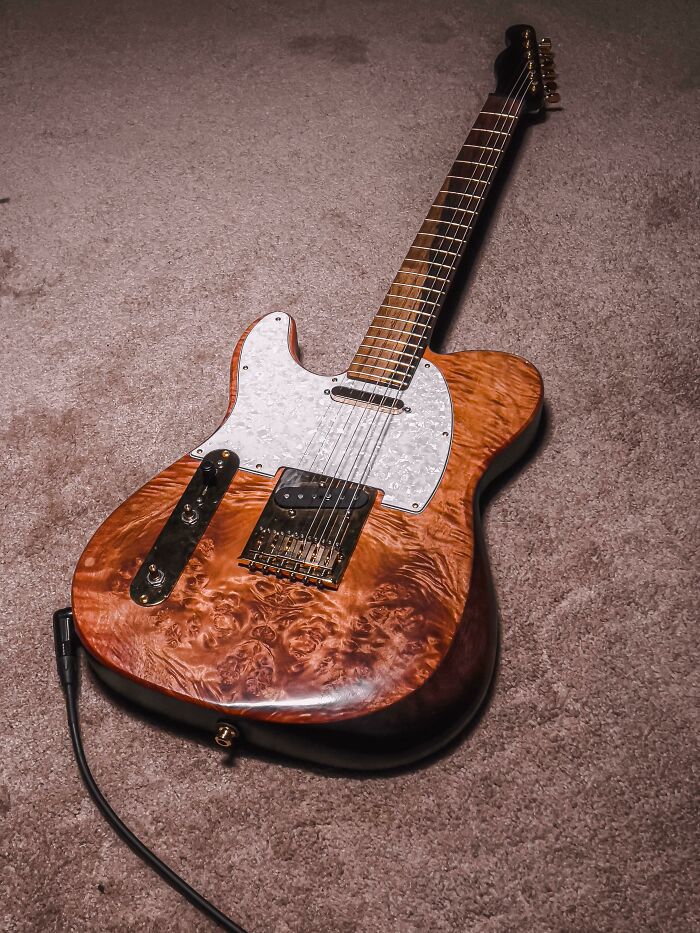 Although An Instrument, This Is My First Guitar I’ve Ever Built. This Was Built With Almost All Hand Tools. Used A Router For The Electronic Cavities And A Drill Press For Any Holes That Needed To Be That Perfect. Thank You For Stopping To Look At It