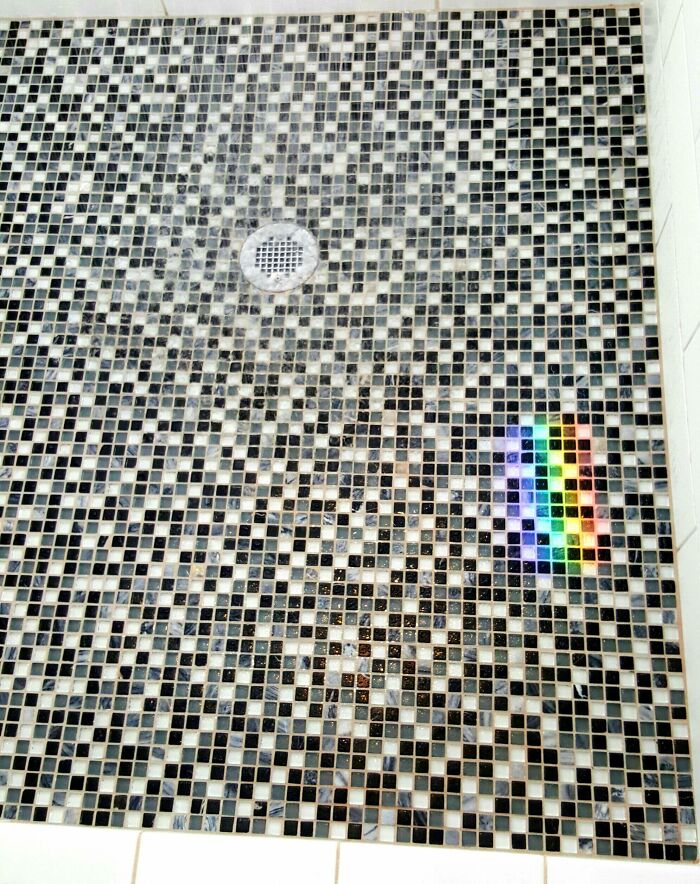 There Was A Rainbow On My Shower Floor Yesterday