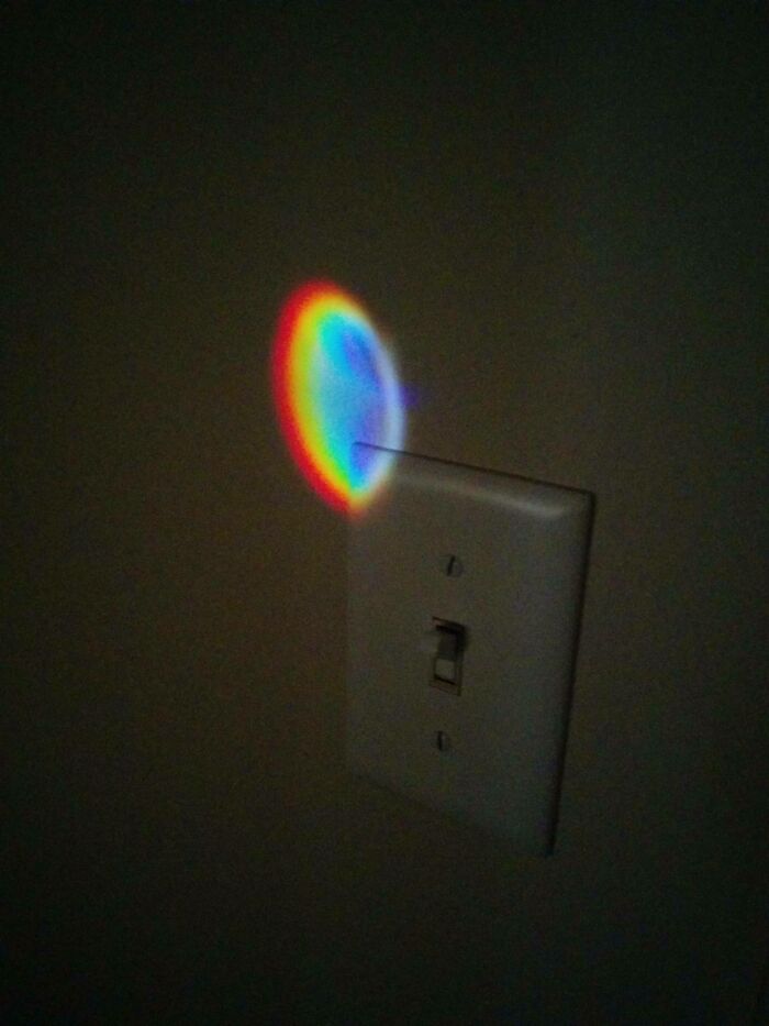The Peephole Of My Apartment Door Operates As A Prism
