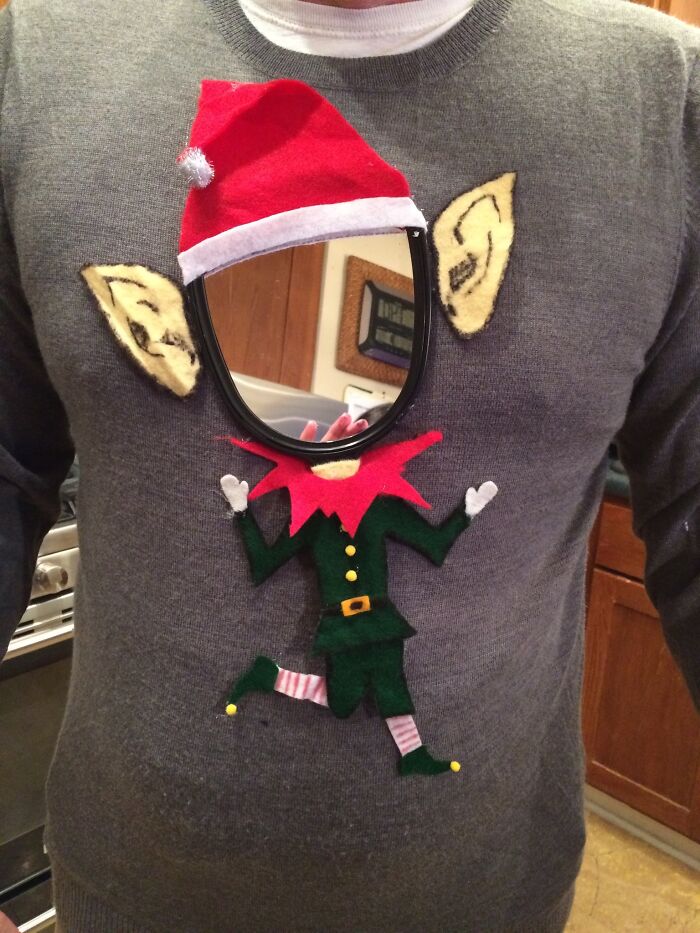 Last Minute Ugly Christmas Sweater Creation For Office Party
