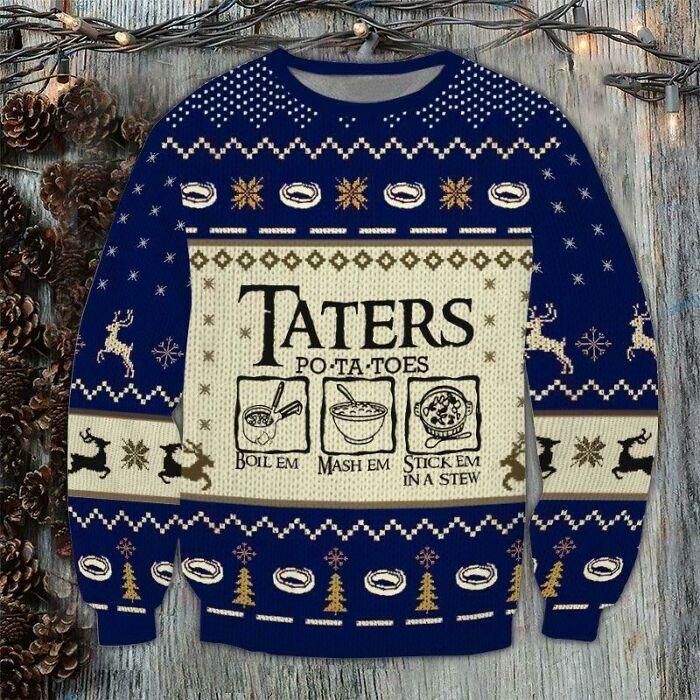 Help Me Find A Legit Place To Buy This Ugly Lotr Taters-Themed Christmas Sweater