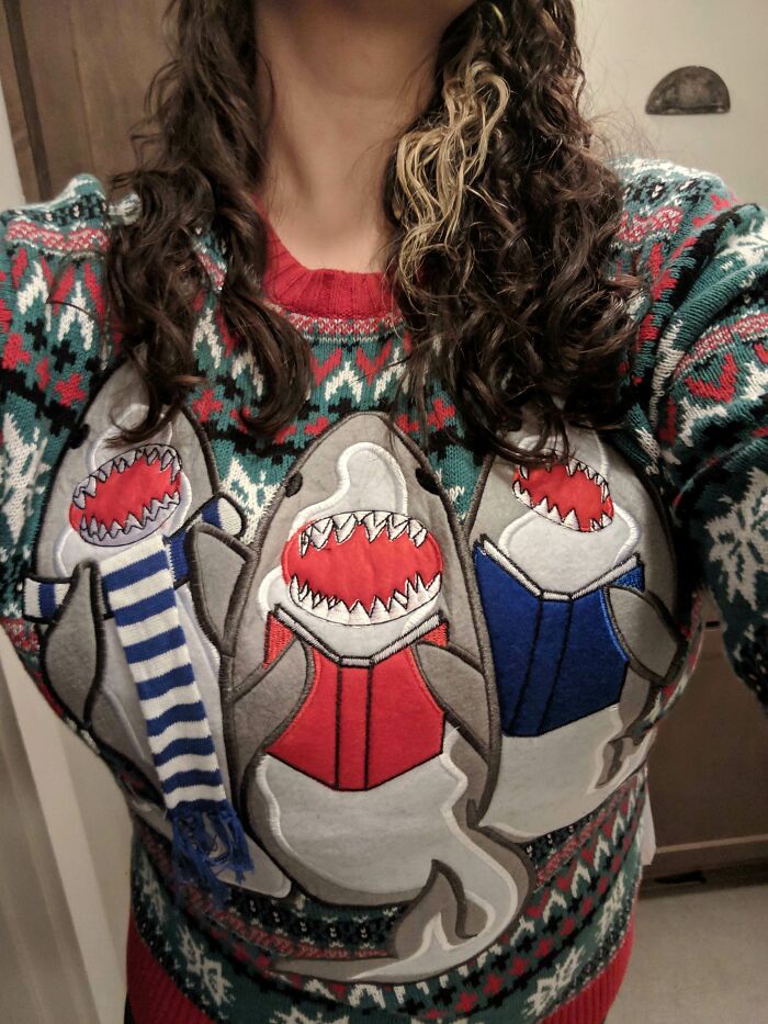 Did I Double Down On Ugly Shark Christmas Sweater? You Bet