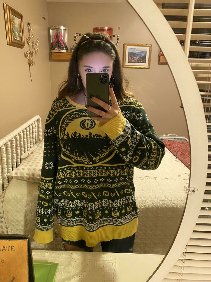 Pulled Out The Lotr Christmas Sweater