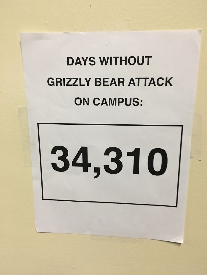 A Sign In My School Today
