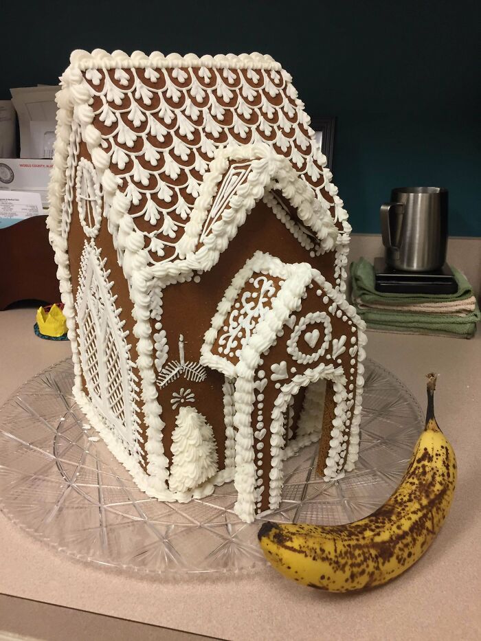 My Wife Is Proud Of Her Gingerbread House And Wanted Me To Share It For Her!