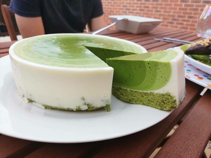 I'm So Happy With How The Layers In My Matcha Cake Turned Out I Just Had To Share It With You Guys!