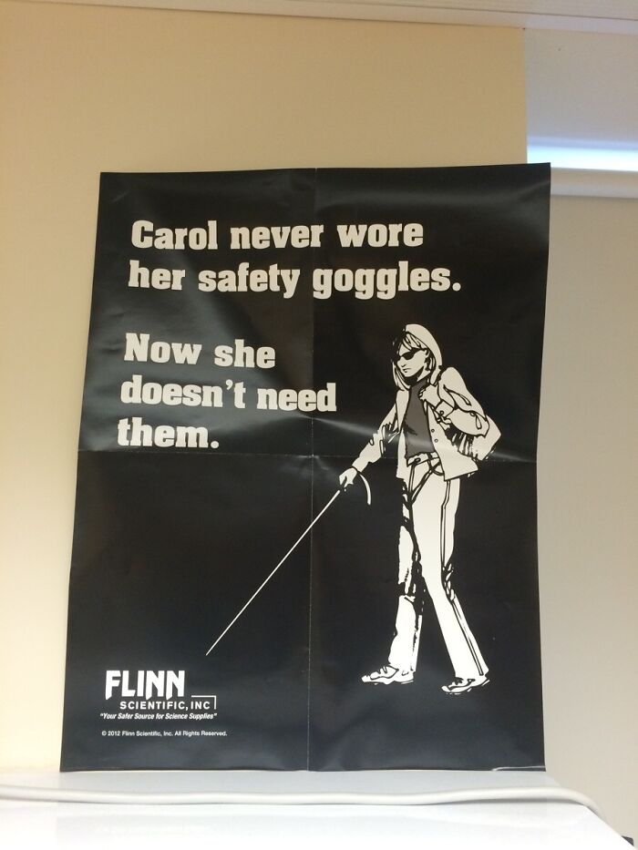 Hilariously Dark Poster Found In Simsbury High Biology Classroom